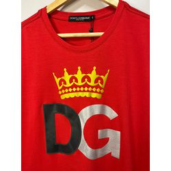 Camiseta Luxo DG Estampada - Vermelho - 105011108 - Atacado Porto Alegre