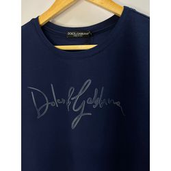Camiseta Luxo DG Estampada - Azul Marinho - 105011... - Atacado Porto Alegre