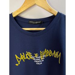 Camiseta Luxo DG Estampada - Azul - 105011160 - Atacado Porto Alegre