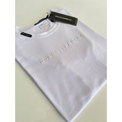 Camiseta Cotton Egípcio DG Estampada - Branco - 10... - Atacado da Camiseteria Poa