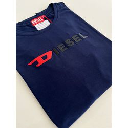 Camiseta Cotton Egípcio DSL Estampada - Azul Marin... - Atacado da Camiseteria Poa