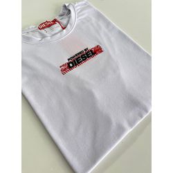 Camiseta Cotton Egípcio DSL Estampada - Branco - 1... - Atacado da Camiseteria Poa