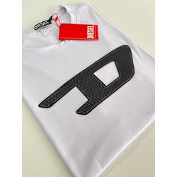 Camiseta Cotton Egípcio DSL Estampada - Branco - 1... - Atacado da Camiseteria Poa