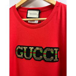 Camiseta Cotton Egípcio GCC Estampada - Vermelho -... - Atacado da Camiseteria Poa