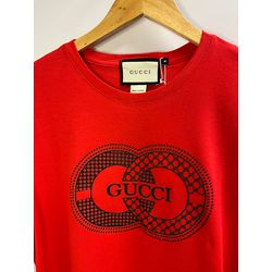 Camiseta Luxo GCC Estampada - Vermelho - 10503418 - Atacado Porto Alegre