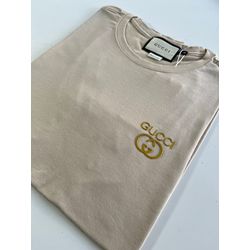 Camiseta Luxo GCC Estampada - Bege - luxoGCC0004 - Atacado Porto Alegre