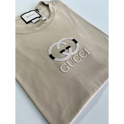 Camiseta Luxo GCC Estampada - bege - luxoGCC0007 - Atacado da Camiseteria Poa