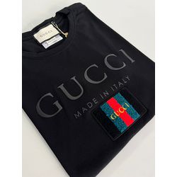 Camiseta Cotton Egípcio GCC Estampada - Preto - 1... - Atacado da Camiseteria Poa
