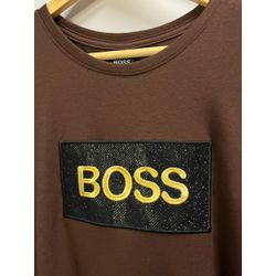 Camiseta Cotton Egípcio HB Estampada - Marrom - 10... - Atacado da Camiseteria Poa