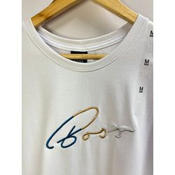 Camiseta Cotton Egípcio HB Estampada - Branco - 10... - Atacado da Camiseteria Poa