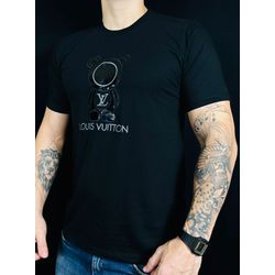 Camiseta Importada LV Estampada - Preto - 10202000 - Atacado Porto Alegre