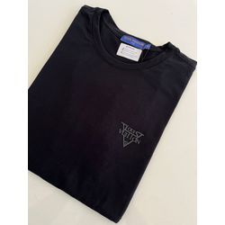 Camiseta Cotton Egípcio LV Estampada - Preto - co... - Atacado Porto Alegre