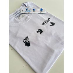 Camiseta Cotton Egípcio OFW Estampada - Branco - o... - Atacado da Camiseteria Poa