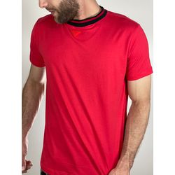 Camiseta Algodão Egípcio PRD Estampada - Vermelho ... - Atacado da Camiseteria Poa