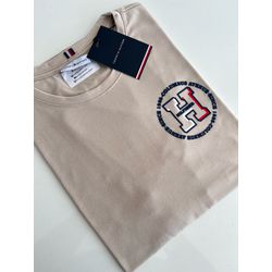 Camiseta Cotton Egípcio TH Estampada - Bege - 1050... - Atacado da Camiseteria Poa