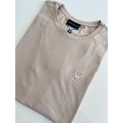 Camiseta Cotton Egípcio Arm - Bege - cottonarm0002 - Atacado Porto Alegre