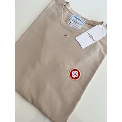 Camiseta Cotton Egípcio CS - Bege - cottoncasa0001 - Atacado Porto Alegre