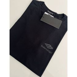 Camiseta Cotton Egipcio Bcg - Preto com preto - co... - Atacado Porto Alegre