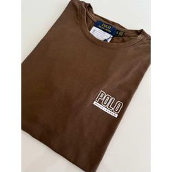 Camiseta Cotton Egípcio RL - Marrom - cottonrl0001... - Atacado Porto Alegre