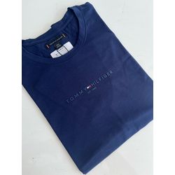 Camiseta Cotton Egípcio TH Estampada - Azul Marinh... - Atacado da Camiseteria Poa