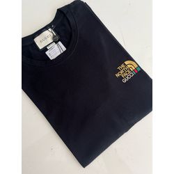 Camiseta Cotton Egípcio GCC TNF Estampada - Preto ... - Atacado da Camiseteria Poa