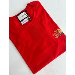 Camiseta Cotton Egípcio GCC TNF Estampada - Vermel... - Atacado da Camiseteria Poa
