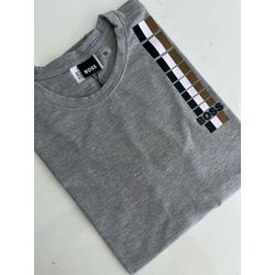 Camiseta Cotton Egípcio HB Estampada - Cinza Mescl... - Atacado da Camiseteria Poa