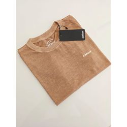 Camiseta Baby look Feminina CLC - Marrom - babyCLC... - Atacado Porto Alegre