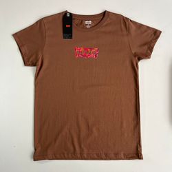 Camiseta Feminina LVS - Marrom - TshirtLVS0004 - Atacado Porto Alegre
