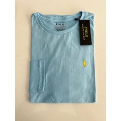 Camiseta Manga Longa RL - Azul bebe - MLRL0001 - Atacado da Camiseteria Poa