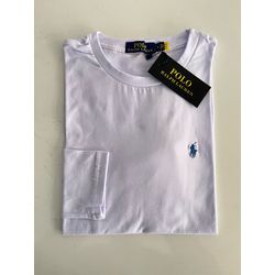 Camiseta Manga Longa RL - Branco - MLRL0003 - Atacado da Camiseteria Poa