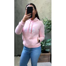 Moletom FEMININO C/ Capuz GAP - Rosa - MolFemGap00... - Atacado Porto Alegre