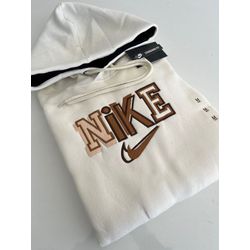 Moletom C/ Capuz Premium NK - Off White - capuzNK0... - Atacado Porto Alegre