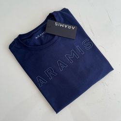 Camiseta SEDA PIMA ARA Básica - Azul Marinho - spi... - Atacado da Camiseteria Poa