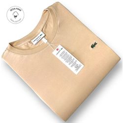 Camiseta SEDA PIMA LCT Básica - Bege - spimaLCT00... - Atacado da Camiseteria Poa