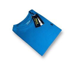Camiseta SEDA PIMA RL Básica - Azul Claro - spimaR... - Atacado da Camiseteria Poa
