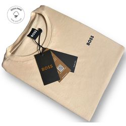 Camiseta SEDA PIMA HB Básica - Bege - spimaHB0039 - Atacado da Camiseteria Poa