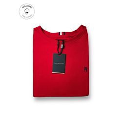 Camiseta SEDA PIMA TH - Vermelho - SPIMATH00051 - Atacado da Camiseteria Poa