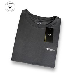 Camiseta SEDA PIMA ARM Básica - Cinza - spimaarm00... - Atacado da Camiseteria Poa