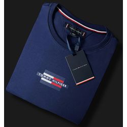 Camiseta SEDA PIMA TH - Azul marinho - spimaTH010 - Atacado da Camiseteria Poa