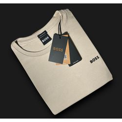 Camiseta SEDA PIMA HB Básica - Bege - spimaHB0096 - Atacado da Camiseteria Poa