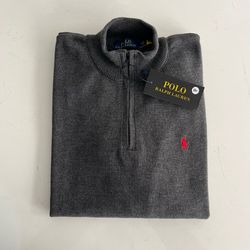 Sueter RL Meio ziper - Cinza - sueterpremium0004 - Atacado da Camiseteria Poa