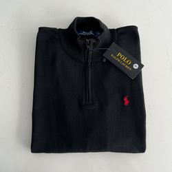 Sueter RL Meio ziper - Preto - sueterpremium0006 - Atacado da Camiseteria Poa