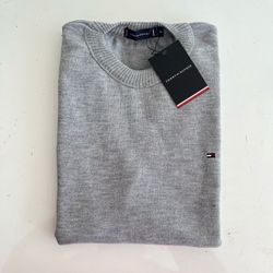 Sueter TH Gola Redonda - Cinza Claro - SueterPremi... - Atacado da Camiseteria Poa