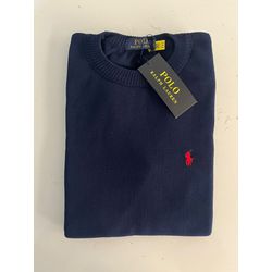 Sueter RL Gola Redonda - Azul marinho - SueterPrem... - Atacado da Camiseteria Poa