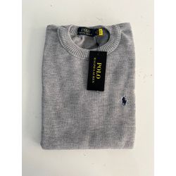 Sueter RL Gola Redonda - Cinza - SueterPremiumRL00... - Atacado da Camiseteria Poa