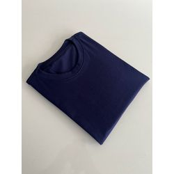 Camiseta Premium sem estampa - Azul marinho - lisa... - Atacado da Camiseteria Poa