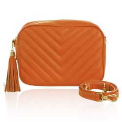 Bolsa Lobby Couro Laranja - CAMPEZZO