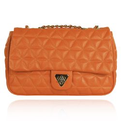 Bolsa Nina Couro Laranja - CAMPEZZO