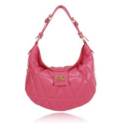 Bolsa Sarah Couro Pink Blush - CAMPEZZO